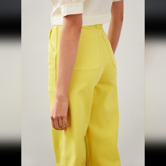 Aritizia Le Fou Wilfred Iven Unique Yellow Cargo 10 High Rise Utility Pants - Picture 6 of 12
